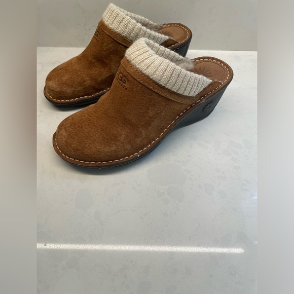 UGG Brown Slip-On Clogs - Picture 5 of 10